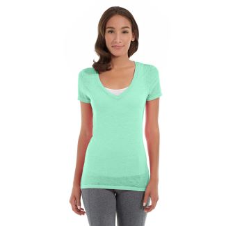 Karissa V-Neck Tee-XS-Green