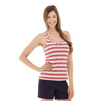 Nona Fitness Tank-L-Red